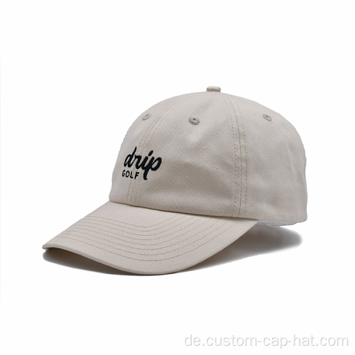 6-Panel-Hut unstrukturierte Vater Caps